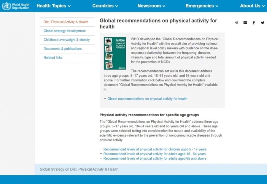 Προτάσεις άσκησης για όλες τις ηλικίες από τον Π.Ο.Υ.